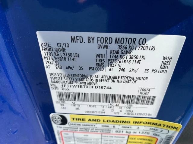 2013 Ford F-150 4WD SuperCrew 5-1/2 Ft Box XLT