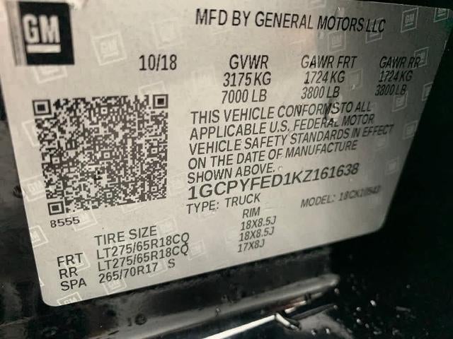 2019 Chevrolet Silverado 1500 Crew Cab Short Box 4-Wheel Drive LT Trail Boss