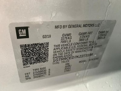2019 GMC Sierra 1500 Double Cab Standard Box 4-Wheel Drive Elevation