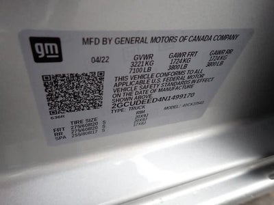 2022 Chevrolet Silverado 1500 Crew Cab Short Box 4-Wheel Drive RST