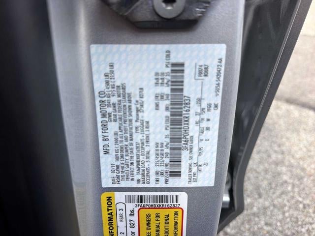 2019 Ford Fusion SE FWD