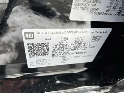 2021 Chevrolet Silverado 1500 Crew Cab Short Box 4-Wheel Drive LT 2FL