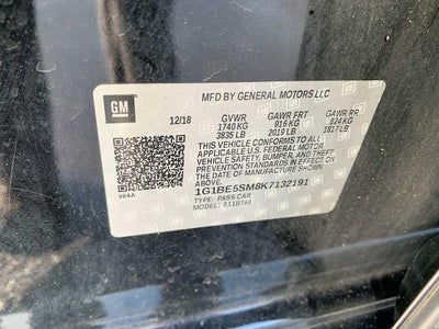 2019 Chevrolet Cruze Sedan LT