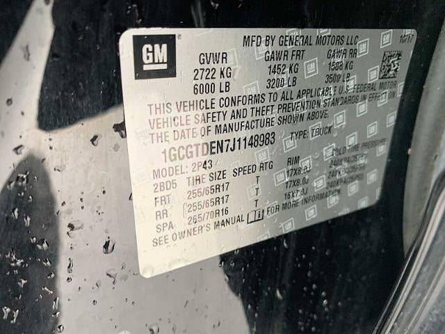 2018 Chevrolet Colorado Crew Cab Short Box 4-Wheel Drive Z71