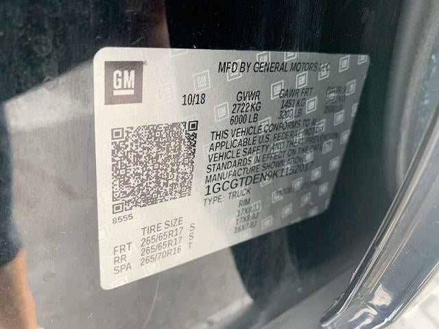 2019 Chevrolet Colorado Crew Cab Short Box 4-Wheel Drive Z71