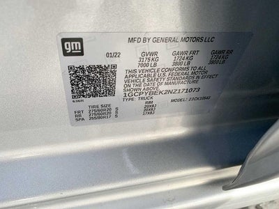 2022 Chevrolet Silverado 1500 LTD Crew Cab Short Box 4-Wheel Drive Custom