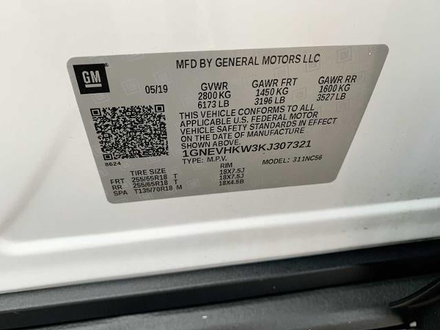 2019 Chevrolet Traverse AWD 3LT