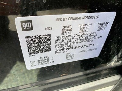 2023 Chevrolet Traverse AWD 3LT