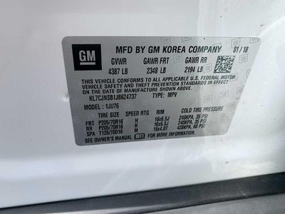 2018 Chevrolet Trax AWD 4dr LS