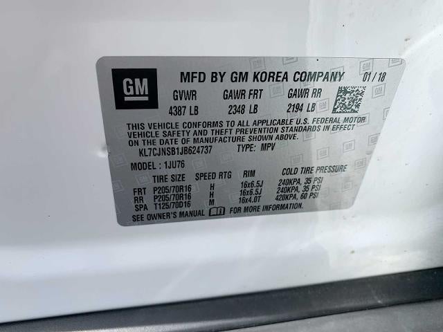 2018 Chevrolet Trax AWD 4dr LS