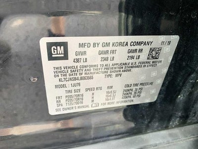 2020 Chevrolet Trax AWD LS