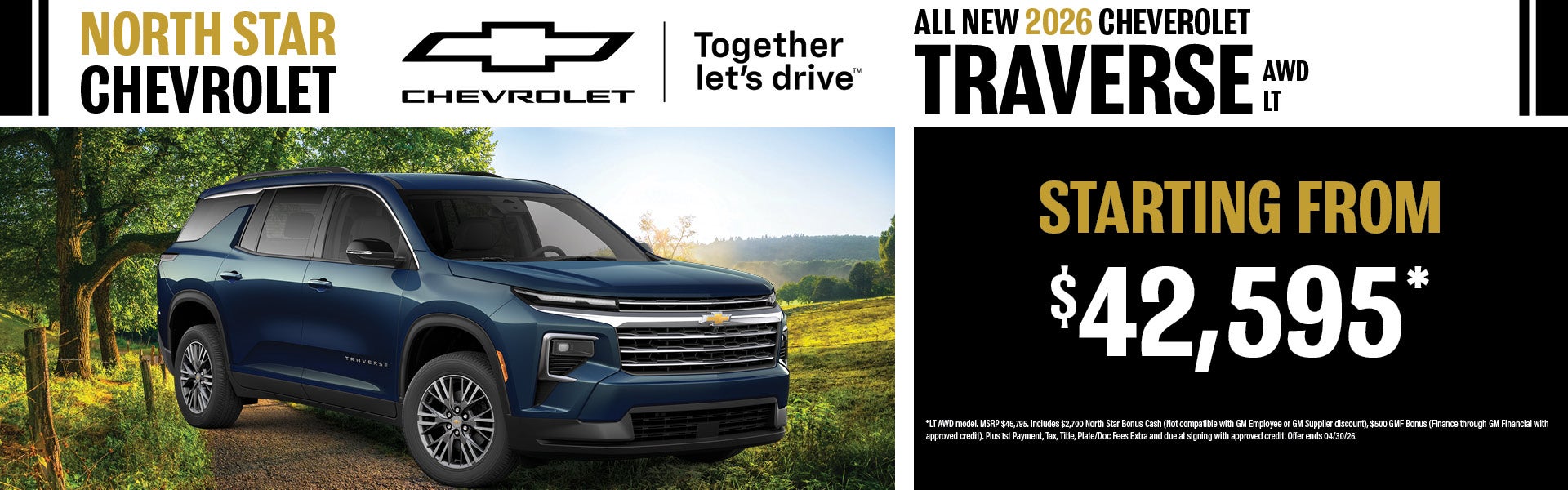 New 2026 Chevrolet Traverse