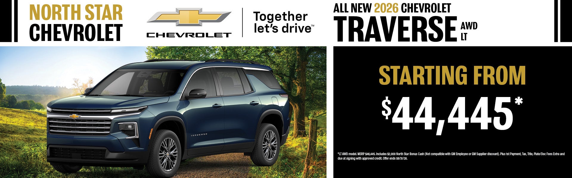 New 2026 Chevrolet Traverse