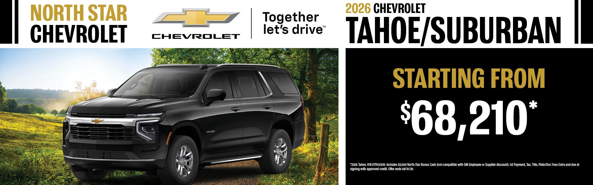 New 2026 Chevrolet Tahoe & Suburban