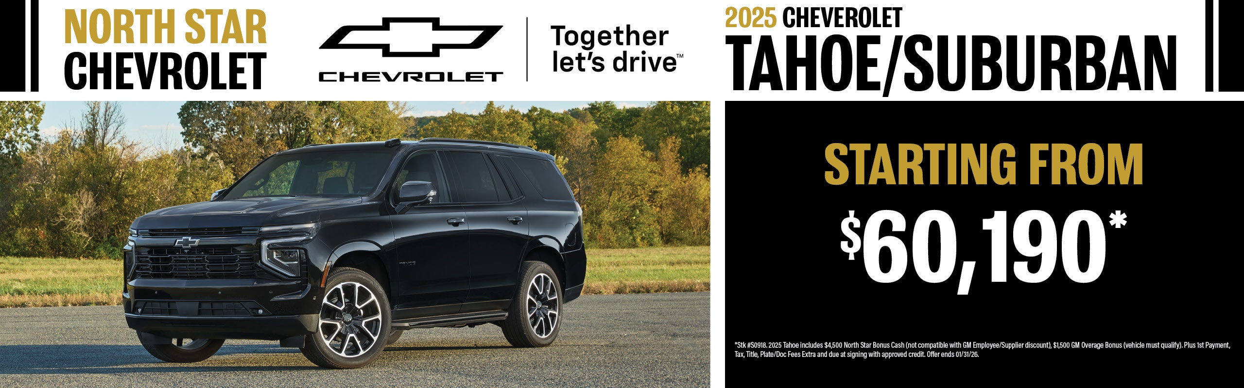 New 2026 Chevrolet Tahoe & Suburban