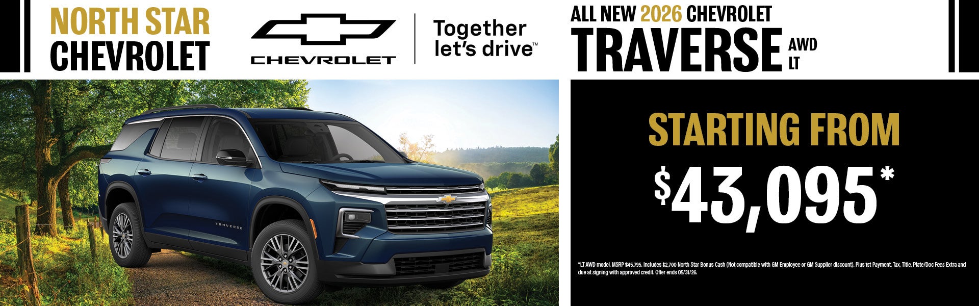 New 2026 Chevrolet Traverse